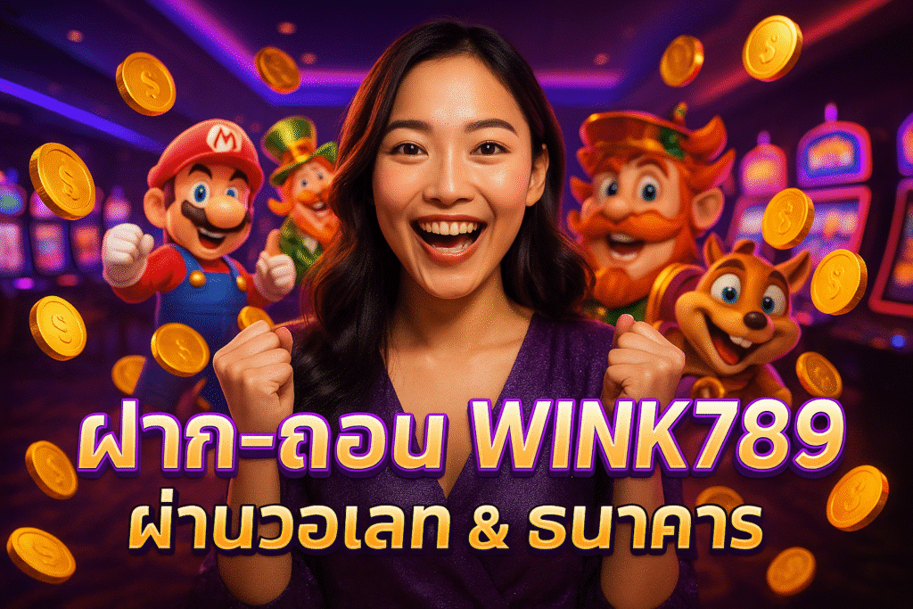 ฝาก-ถอน WINK789 ผ่านวอเลท & ธนาคาร