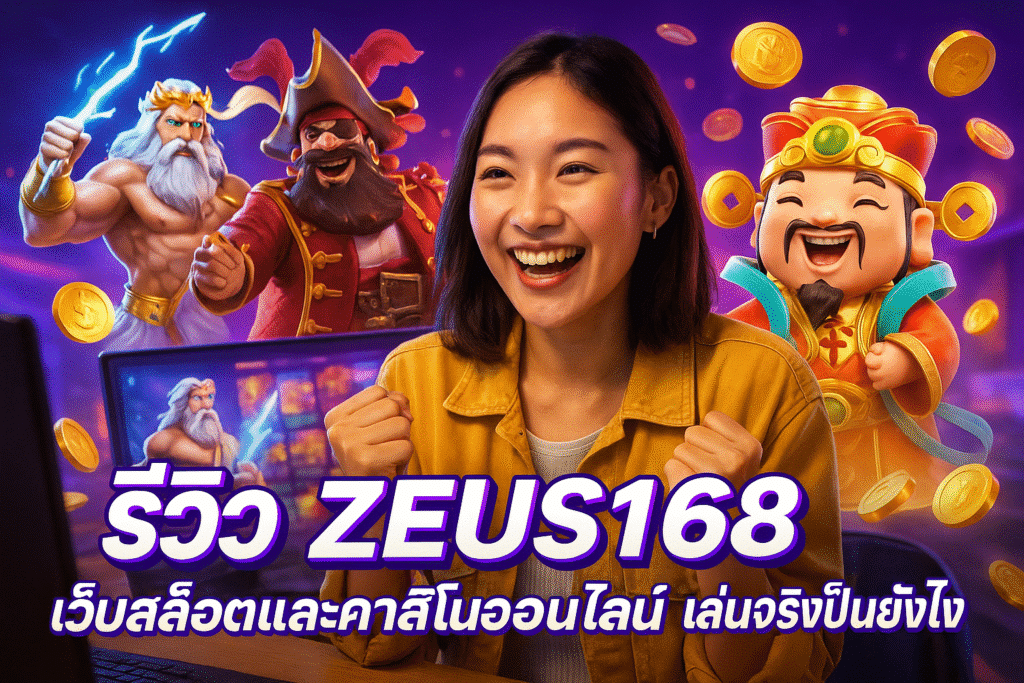 รีวิว ZEUS168 เว็บสล็อตและคาสิโนออนไลน์ เล่นจริงเป็นยังไง